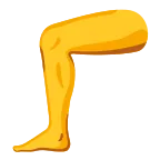 Emoji Pierna en Google