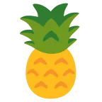 Pineapple emoji on Google