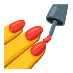 Nail Polish emoji on Google
