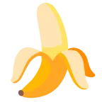 Emoji Plátano en Google