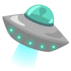 Flying Saucer emoji on Google