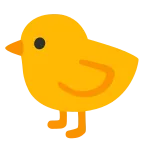 Emoji Pollito en Google