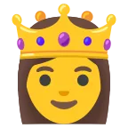 Emoji Princesa en Google