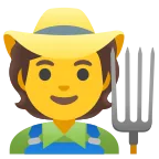 Emoji Profesional de la agricultura en Google