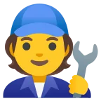Emoji Profesional de la mecánica en Google
