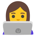 Woman Technologist emoji on Google
