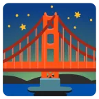 Bridge at Night emoji on Google