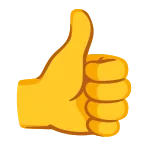 Emoji Pulgar hacia arriba en Android