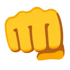 Oncoming Fist emoji on Google
