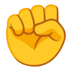Raised Fist emoji on Google