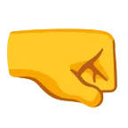 Emoji Puño hacia la derecha en Google