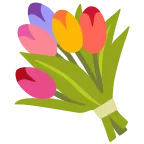 Emoji Ramo de flores en Google