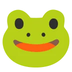 Frog emoji on Google