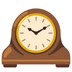 Mantelpiece Clock emoji on Google