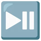 Play or Pause Button emoji on Google