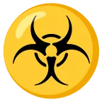 Biohazard emoji on Google
