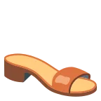 Emoji Sandalia de mujer en Google
