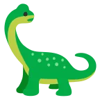 Emoji Saurópodo en Google