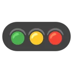 Horizontal Traffic Light emoji on Google