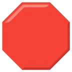 Stop Sign emoji on Google