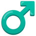 Male Sign emoji on Google