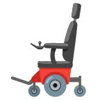 Emoji Silla de ruedas eléctrica en Google