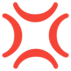 Anger Symbol emoji on Google