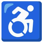 Wheelchair Symbol emoji on Google