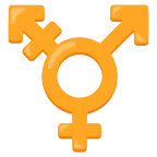 Emoji Símbolo de transgénero en Google