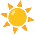 Emoji Sol en Google