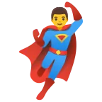 Emoji Superhéroe en Google