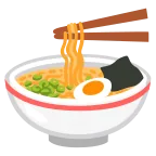 Steaming Bowl emoji on Google