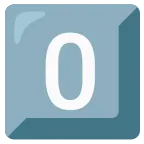 Keycap: 0 emoji on Google