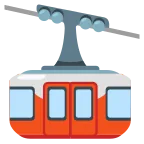 Emoji Teleférico de montaña en Google