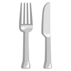 Fork and Knife emoji on Google
