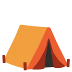 Tent emoji on Google