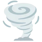 Emoji Tornado en Google