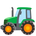 Tractor emoji on Google
