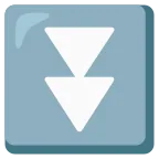 Fast Down Button emoji on Google