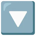 Downwards Button emoji on Google