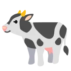 Emoji Vaca en Google