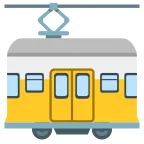 Emoji Vagón de tranvía en Google