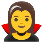 Emoji Vampiresa en Google