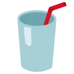 Cup with Straw emoji on Google