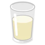 Emoji Vaso de leche en Google