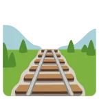 Emoji Vía de tren en Google