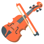 Violin emoji on Google