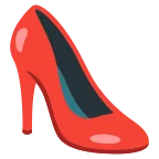 Emoji Zapato de tacón en Google