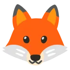 Fox emoji on Google