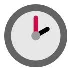 Two O’clock emoji on Microsoft